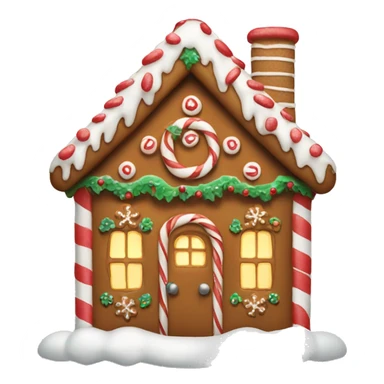 Cute gingerbread christmas house  sticker
