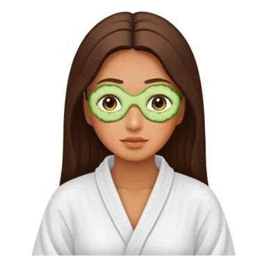 woman at the spa with cucumbers on her eyes and tan skin tone sticker