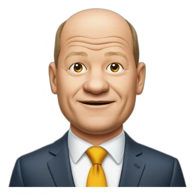 Olaf Scholz als teletabi verkleidet sticker