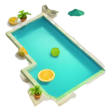 pool and mojito sticker