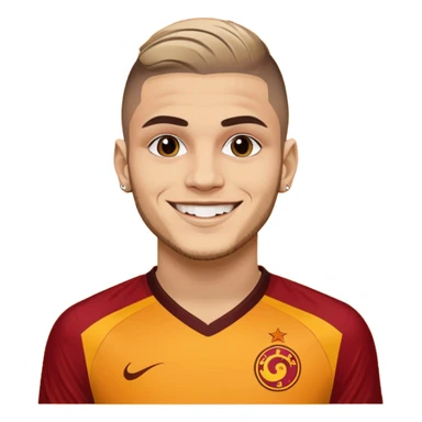 Mauro icardi Galatasaray formasıyla gol sevinci yapıyor sticker