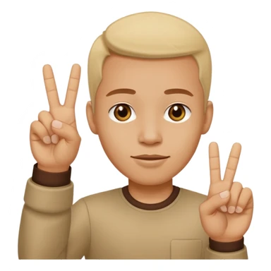 Yvl hand sign only 3 fingers up sticker