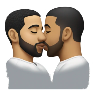 Drake kissing Drake sticker