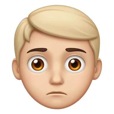 disappointed face sticker