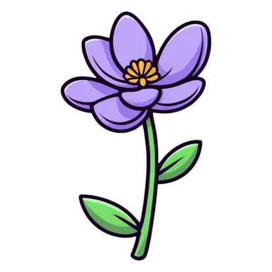 lavender flower sticker