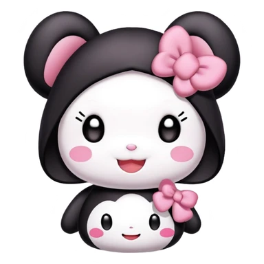 My melody with Kuromi sticker