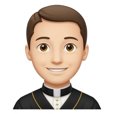 The priest who presides over the wedding sticker