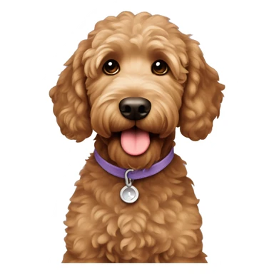 Brown Goldendoodle ￼ sticker
