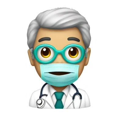 plauge mask doctor sticker