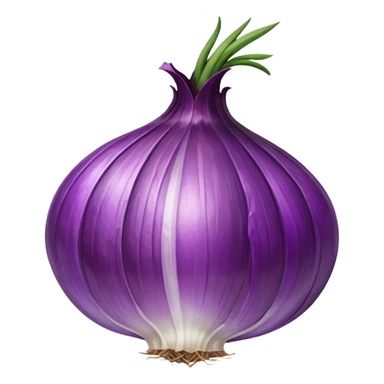 dried purple onion single sphere sticker