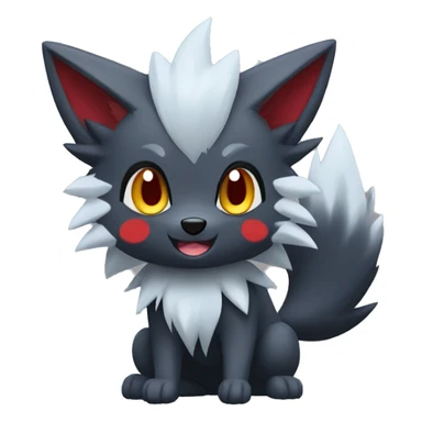 Chibi Zorua-Zoroark-Mightyena sticker