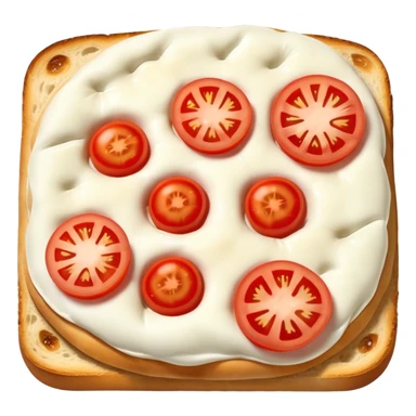 Focaccia with mozarella and tomato  sticker
