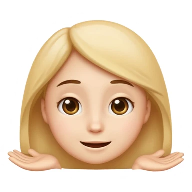 I want an emoji like of hapiness with love calm eyes and cute and with aaa i finally did it moment feeling sticker