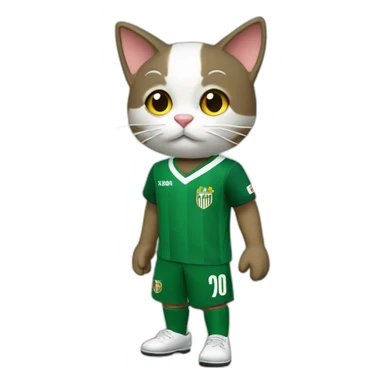 Gato vestido del Betis sticker