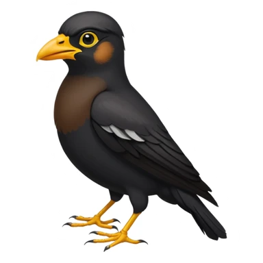 A common myna bird emoji sticker
