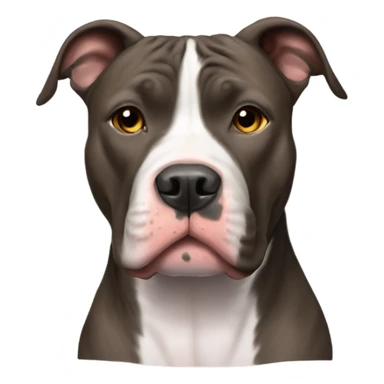 A pitbull brindle  sticker