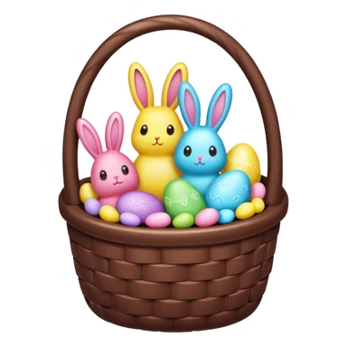  peeps marshmallow easter candy basket kawaii chocolate bunny jelly bean eggs sticker