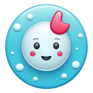 Verificación de tiktok con el chec en celeste  sticker