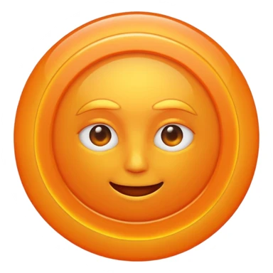 sun in 2d  a glowing circle sticker