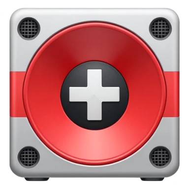 mac os icon audio speaker forbidden mute isometric red cross sticker