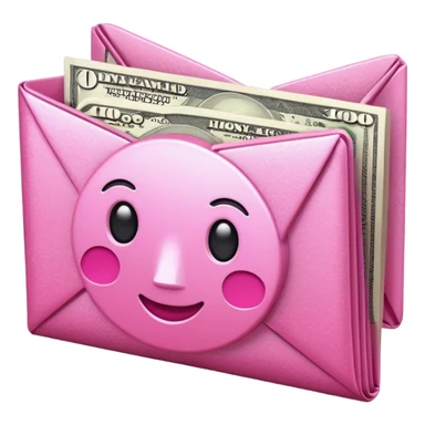 pink money emoji sticker