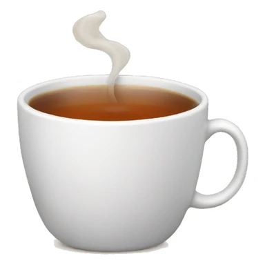 A cup of tea inside a chat  sticker