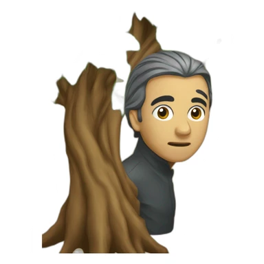 Zemmour qui mange un arbre sticker