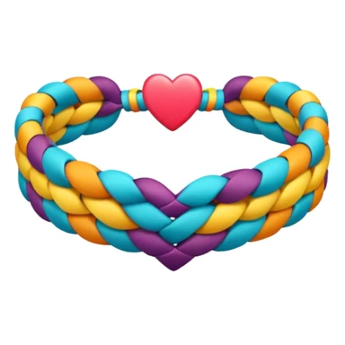 friendship bracelets heart sticker