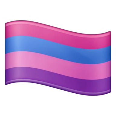 Straight flag combined with bisexual flag sticker