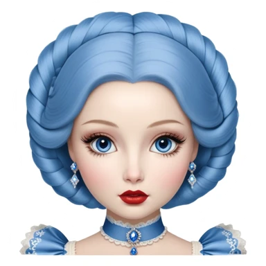 porcelain doll skin, large blue eyes with long lashes, fine details, olivia culpo as milady de winter, jinyoung shin art, refined nose, scarlet, dim light, by Maude Kaufman Eggemeyer, great digital art with details, by Scott Samuel Summers, ad image, ori and the blind, stunningly realistic sticker