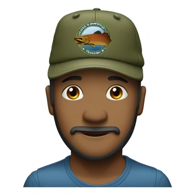 Chinook with a hat sticker