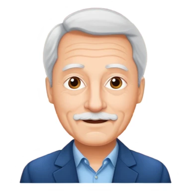 een man van 50 die een theather voorstelling geeft en een leuke grap maak met een theather op de achtergrond en hij moet nederlands zijn sticker