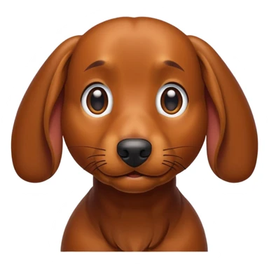 Teckel amoureux  sticker