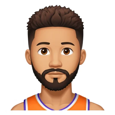 devin booker with beard sticker