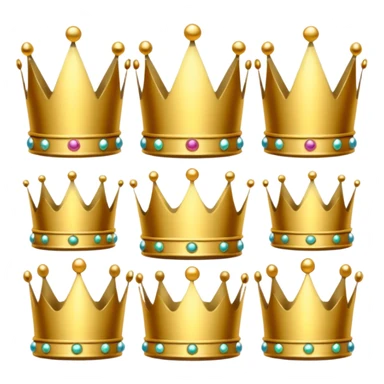 Gold crown group icon sticker