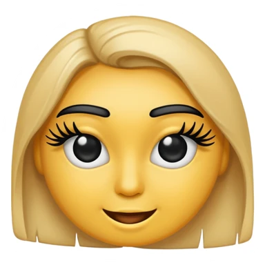 Regular emoji eyelashes  sticker