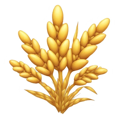 exploding wheat ear with sticker
