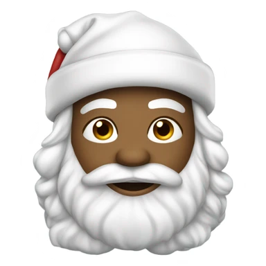 Merry Christmas white Santa baseball player sticker