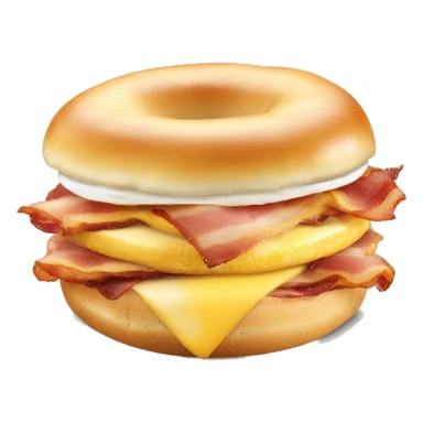 bacon egg and cheese bagel sticker