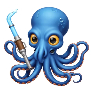 Octopus with a meth pipe  sticker