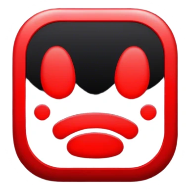 Thank you, red text on black background sticker