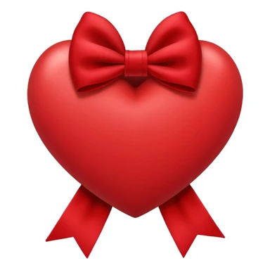 heart with a velvet bow, kpop sticker