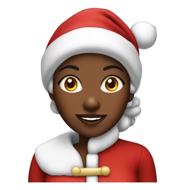 Black me and Mrs Santa Claus sticker