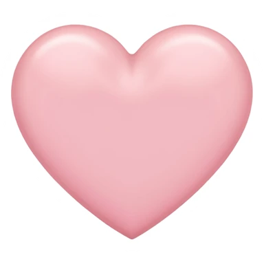 Licht roze hart without face sticker