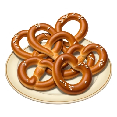Plate of Pretzel sticker