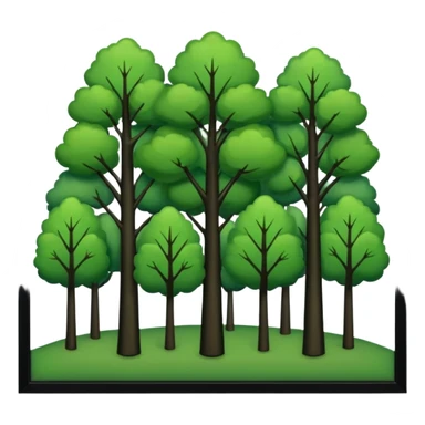 In our hometown, there’s plenty of trees sticker