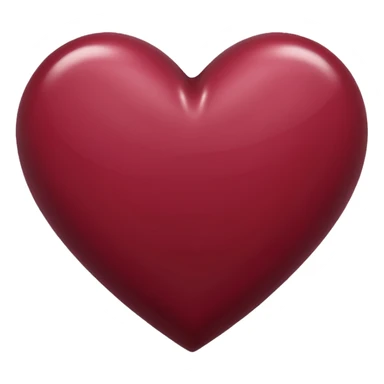 Maroon heart sticker