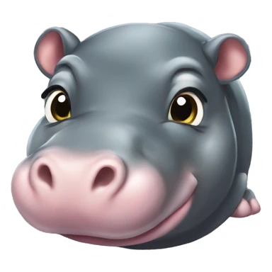 baby pygmy hippo sticker