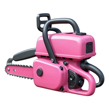Pink chainsaw sticker