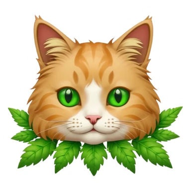 Cat with weed sticker